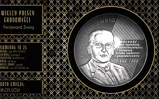 Nowa kolekcjonerska moneta NBP. Tym razem widnieje na niej polski ekonomista Ferdynand Zweig